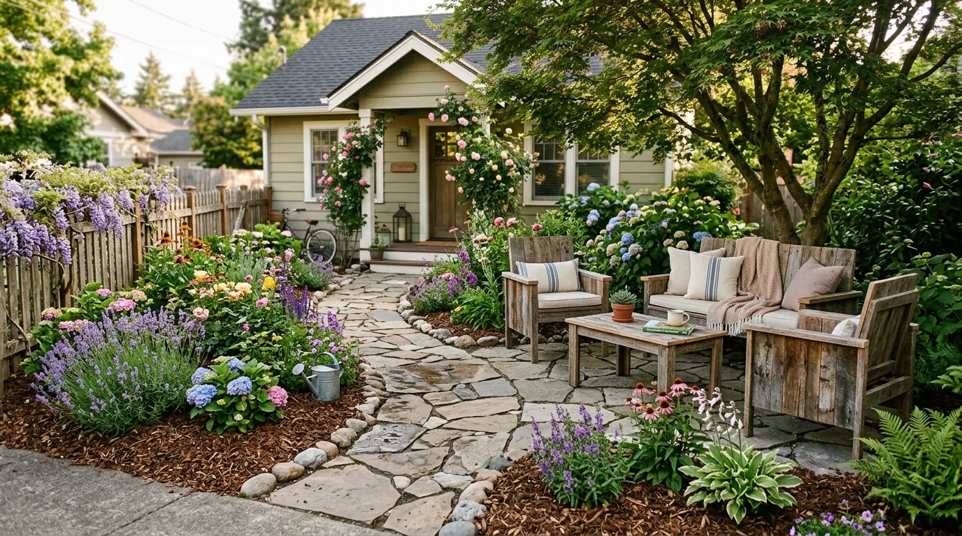 9 Rustic Landscaping Front Yard Ideas